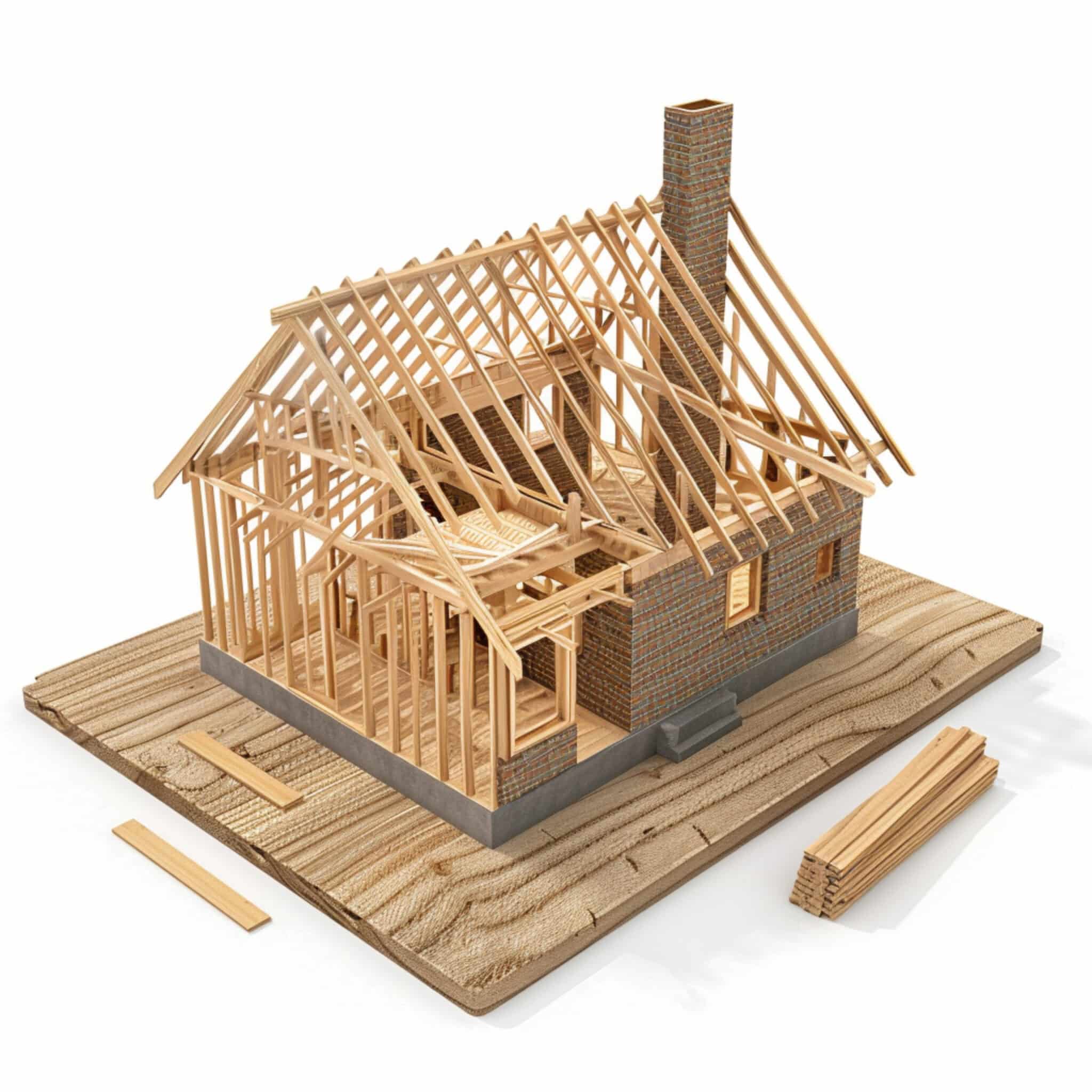 Maison en bois avec terrasse et bardage réalisée par Ets Quas en Pévèle